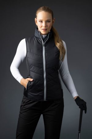 Sunderland s.Tania Golf Gilet  Black / Silver (Ladies)