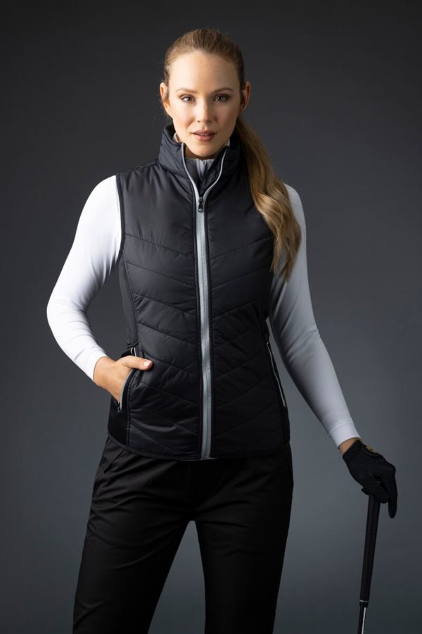 Sunderland s.Tania Golf Gilet  Black / Silver (Ladies)