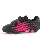 Karakal FG Line Football Boot Black / Pink (Kids) - Image 3