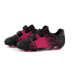 Karakal FG Line Football Boot Black / Pink (Kids)