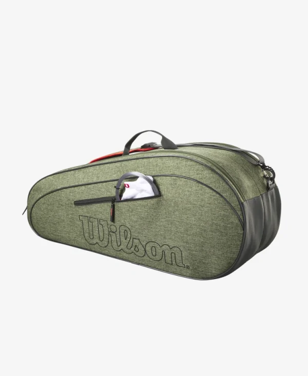 Wilson Team6 Tennis Bag Heather Green