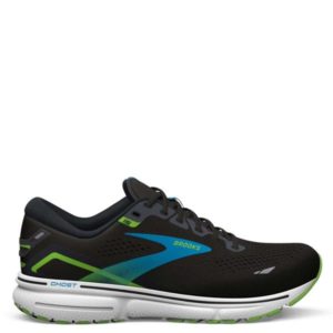 Brooks Ghost 15 Running Shoe   Black/Hawaiian Ocean/Green (Men's)