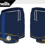 O'Neills Mourne Tipperary CAMOGIE Shorts (printed) (Navy/Royal/Amber) - Image 4