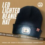 Six Peaks LED Beanie Hat (Rechargeable by USB) Fluorescent Pink - Image 5