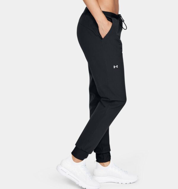 Under Armour  Sport Woven Pants Black / Metallic Silver (Ladies)