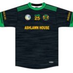 Burgess Duharra Camogie O'Neill's Match Jersey Mel Tonal Black / Emerald / White (Kids / Adults) - Image 2
