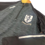 Kilruane MacDonaghs GAA O'Neills OSLO  Brushed  Half Zip Top Black/Mel Tonal White (Adults Large - 2XL) - Image 3