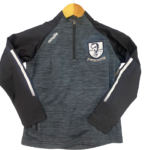 Kilruane MacDonaghs GAA O'Neills OSLO  Brushed  Half Zip Top Black/Mel Tonal White (Adults Large - 2XL) - Image 2