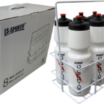 LS Sportif Team Water Bottles 1 litre  x 8 in Wire Carrier - Image 3