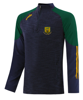 Toomevara GAA O'Neills OSLO 184 Half Zip Top Marine Melange / Bottle Amber (Adults Kids)