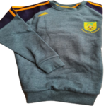 Toomevara GAA O’Neills Pine 092 Crew Fleece Sweatshirt Top Marine Melange / Bottle Amber (Adults Kids) - Image 2