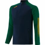 Toomevara GAA O'Neills  Reno 030 Squad Half Zip Top Marine Melange / Bottle Amber (Adults Kids) - Image 3