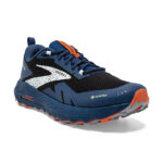 Brooks Cascadia 17 Gortex GTX Trail Running Black/Blue/Firecracker  (Mens) - Image 9