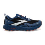 Brooks Cascadia 17 Gortex GTX Trail Running Black/Blue/Firecracker  (Mens) - Image 7