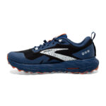 Brooks Cascadia 17 Gortex GTX Trail Running Black/Blue/Firecracker  (Mens) - Image 6
