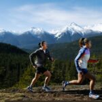 Brooks Cascadia 17 GTX Gortex Trail Running Shoes Navy Bittersweet Peacoat (Womens) - Image 2