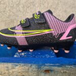 Sportech Match Football Boots  Pink / Black / Yellow (Kids) - Image 2