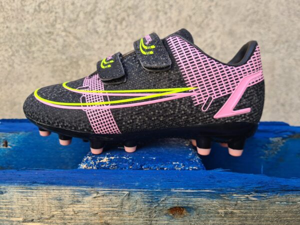 Sportech Match Football Boots  Pink / Black / Yellow (Kids)