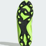 adidas CRAZYFAST .4 FxG J FLEXIBLE GROUND Football Boots Cloud White / Core Black / Lucid Lemon (Kids) - Image 5