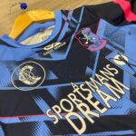 Nenagh Éire Óg Camogie Gaelic  Armour Training Jersey Blue/Pink/Navy size 12 - Image 4