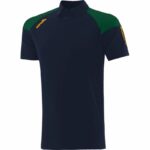 Toomevara GAA O’Neills Oslo 061 Polo Shirt Marine Bottle Amber Crested (Adults) - Image 2