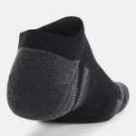 Under Armour UA Performance Tech 3-Pack  No Show Socks  Black/Steel Grey (Adult Unisex) - Image 3
