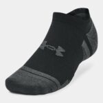 Under Armour UA Performance Tech 3-Pack  No Show Socks  Black/Steel Grey (Adult Unisex) - Image 4
