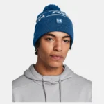Under Armour UA Halftime Pom Beanie (Varsity Blue) - Image 2