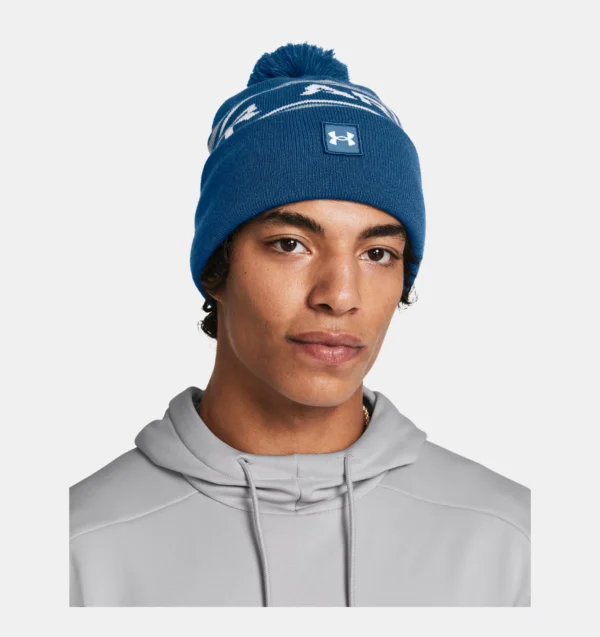 Under Armour UA Halftime Pom Beanie (Varsity Blue)