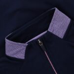 O'Neills Tipperary GAA Fiserv.  Rockway 184 Half Zip Top   Marine / Lavender / Cotton Candy  (Ladies/  Kids) - Image 5