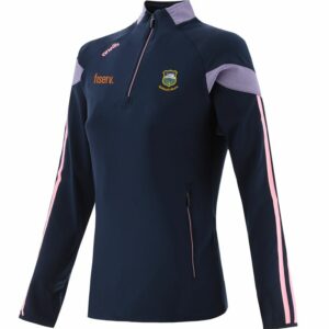 O'Neills Tipperary GAA Fiserv.  Rockway 184 Half Zip Top   Marine / Lavender / Cotton Candy  (Ladies/  Kids)