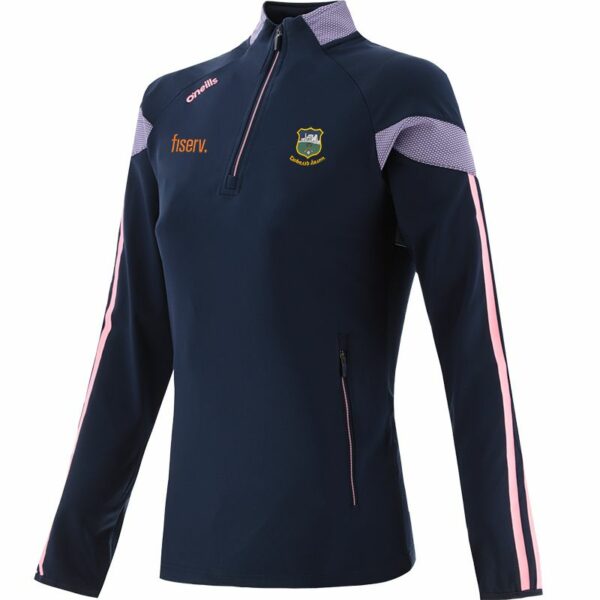 O'Neills Tipperary GAA Fiserv.  Rockway 184 Half Zip Top   Marine / Lavender / Cotton Candy  (Ladies/  Kids)