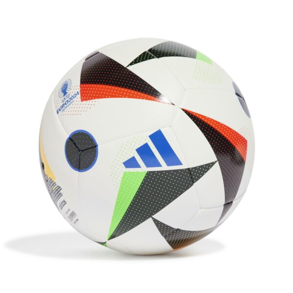 adidas Euro 24 Training Football Ball  White / Black / Glow Blue  Size 5