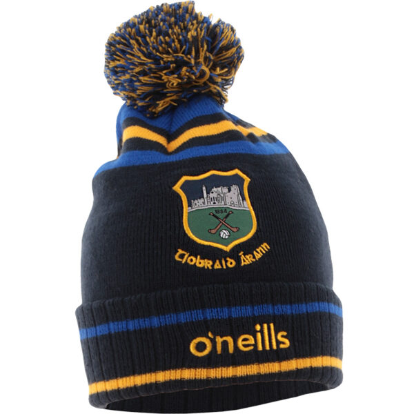Tipperary GAA O'Neills Rockway Bobble Hat -  Marine / Roya/ Amber (Kids / Adults)
