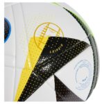 adidas Euro 2024 LEAGUE FOOTBALL White / Black / Glow Blue  Size 5 - Image 2
