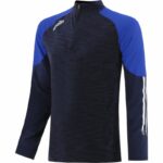 Silvermines GAA O'Neills OSLO 184 Half Zip Brushed Top Mel Tonal Marine / Royal / White (Adults / Kids) - Image 2