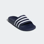 Adidas ADILETTE AQUA SLIDES Navy White - Image 3