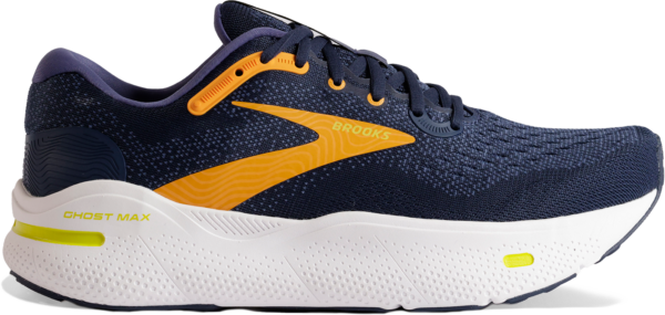 Brooks Ghost MAX Running Shoe  Crown Blue/Black Iris/Marigold (Men's)