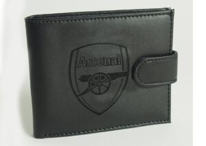 Arsenal FC Team Merchandise Leather Clip Wallet