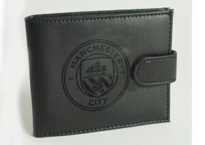 Man City  FC Team Merchandise Leather Clip Wallet