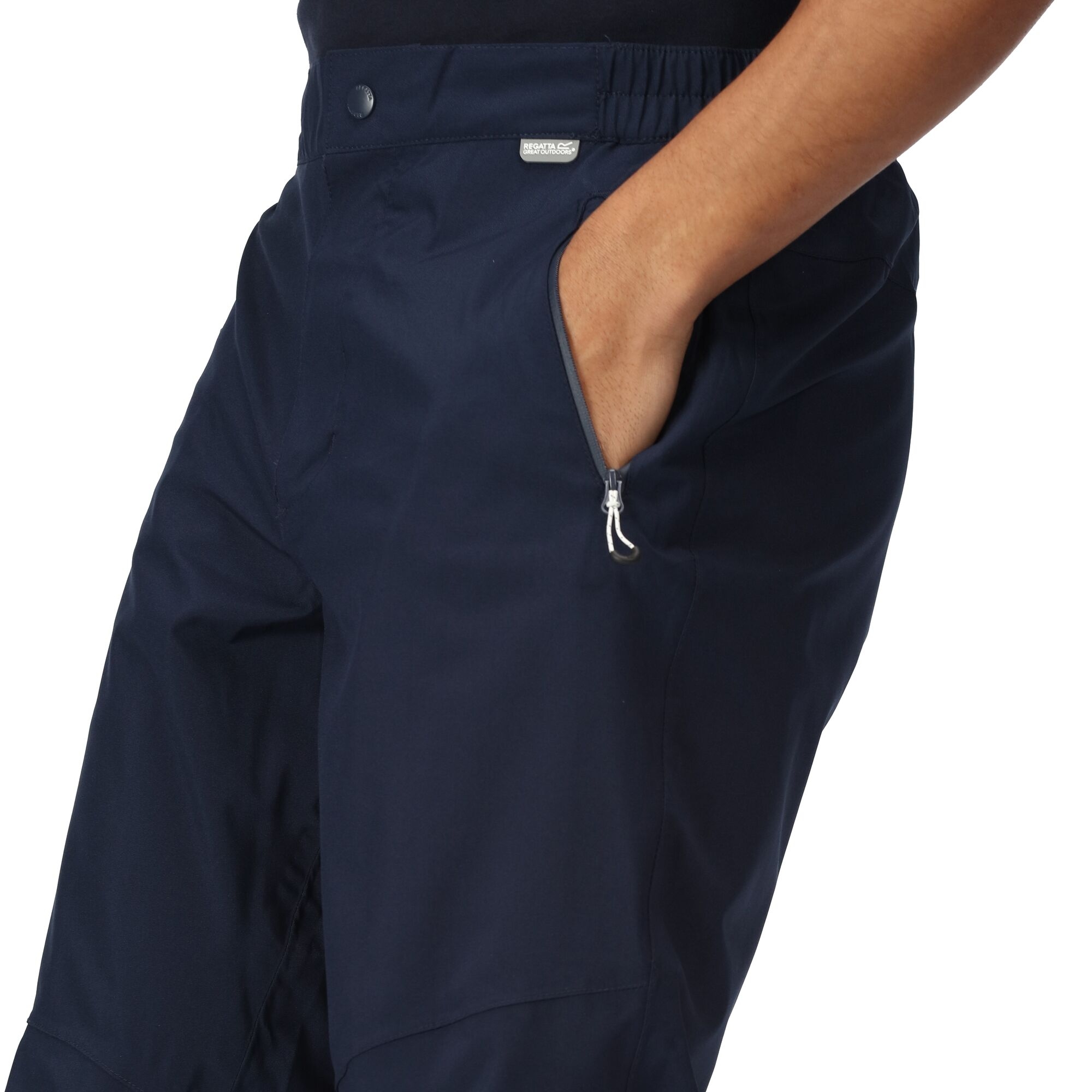 Regatta Highton Waterproof Wet Pants Over trousers  Navy (Men's) - Image 3