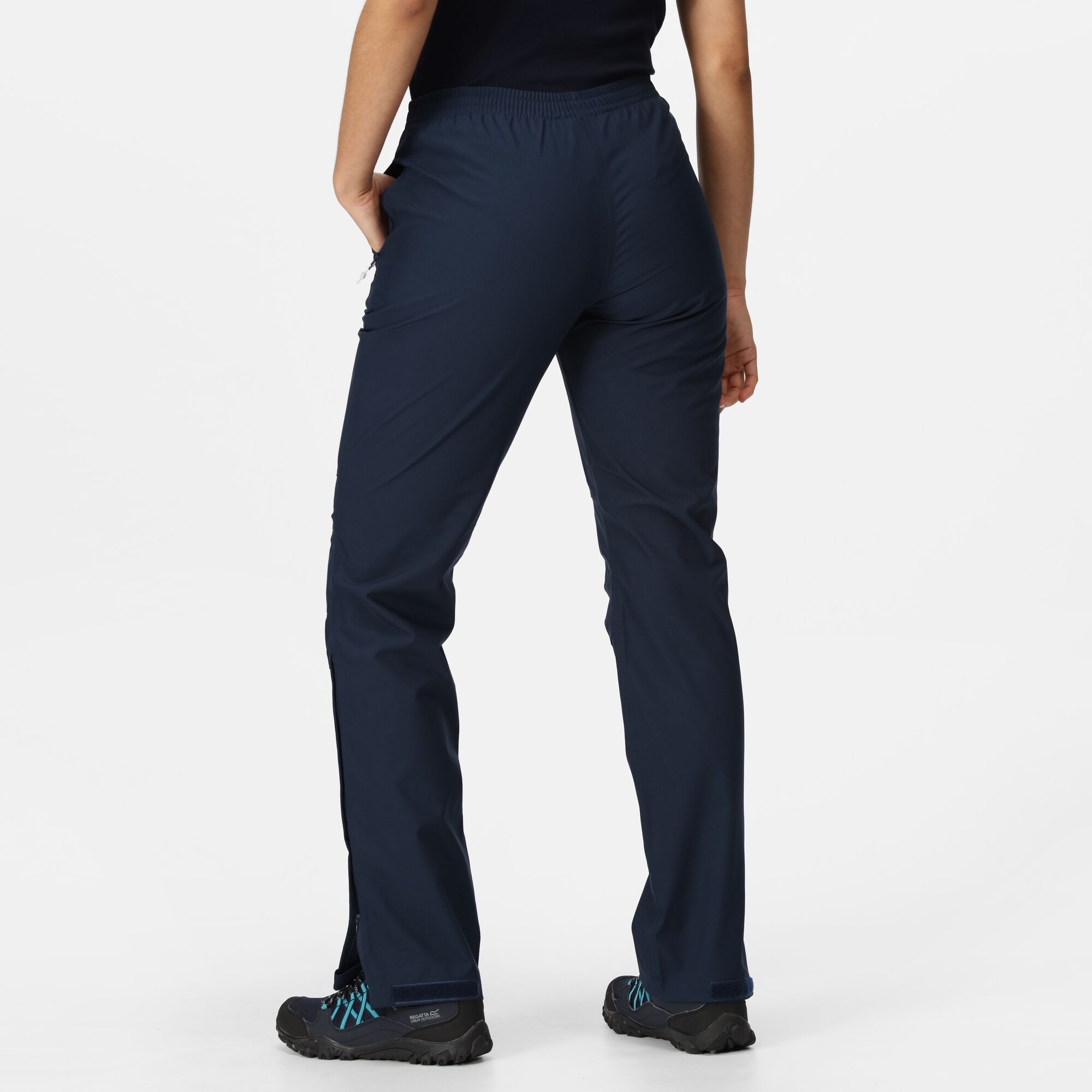 Regatta Highton Waterproof Wet Pants Over trousers Navy (Women's) - Image 2