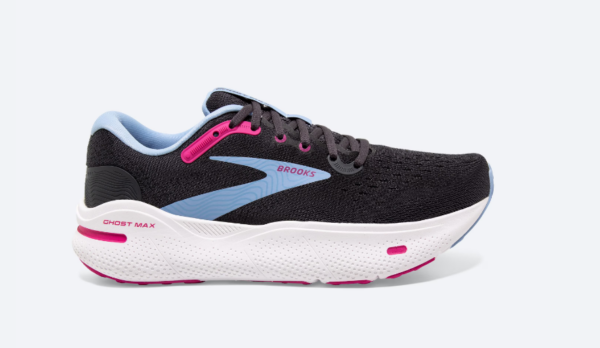 Brooks Ghost MAX Running Shoe  Ebony/Open Air/Lilac Rose (Women's)