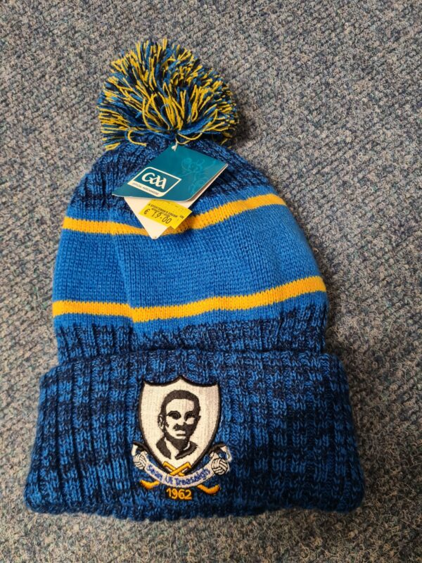 Sean Treacy GAA Crested Bobble Hat Royal Blue/Navy/Amber