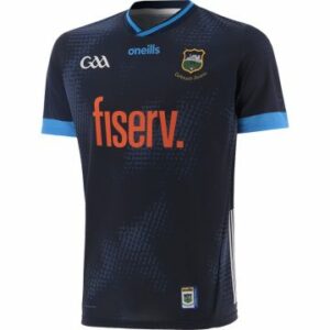 O'Neills Tipperary GAA Fiserv  2024 Goal Keeper Jersey - Tight/Player Fit  Navy Shadow / Cyan / White (ADULTS)
