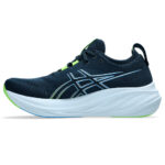 Asics GEL-NIMBUS™ 26 Running Shoe FRENCH BLUE/ELECTRIC LIME  (Men's) - Image 3