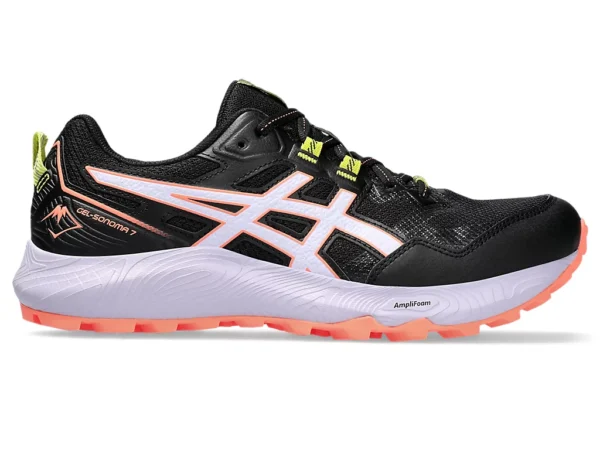 Asics Sonoma 7 Trail Running Shoe Black/Faded Ash Rock  (Ladies)