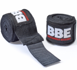 BBE Boxing Club Handwraps Black/White  3.5mm