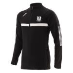Kilruane MacDonaghs GAA O'Neills Focus Brushed  Half Zip Top Black/White (Adults ) - Image 2