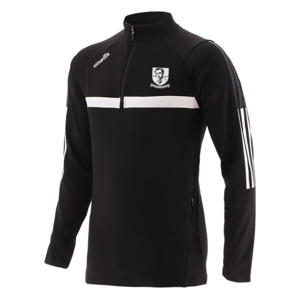 Kilruane MacDonaghs GAA O'Neills Focus Brushed  Half Zip Top Black/White (Adults )